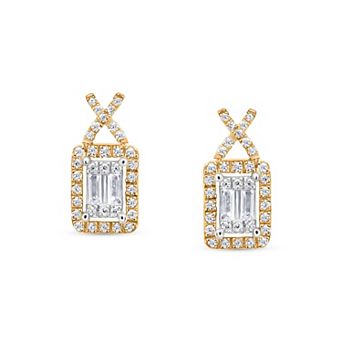 Heirloom Treasures Sterling Silver 3/8 Carat T.W. Lab-Grown Diamond Stud Earrings