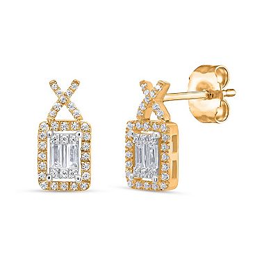 Heirloom Treasures Sterling Silver 3/8 Carat T.W. Lab-Grown Diamond Stud Earrings