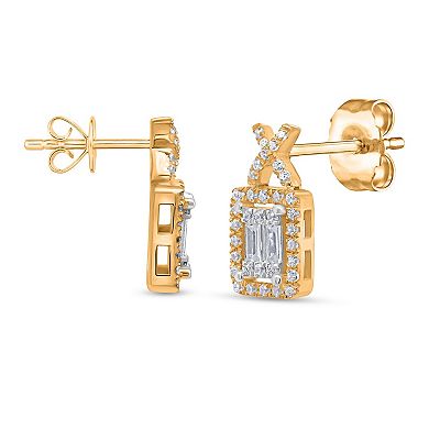 Heirloom Treasures Sterling Silver 3/8 Carat T.W. Lab-Grown Diamond Stud Earrings