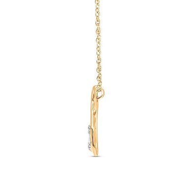 Heirloom Treasures Sterling Silver 1/6 Carat T.W. Lab-Grown Diamond Infinity Drop Pendant Necklace