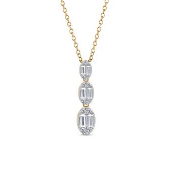 Heirloom Treasures Sterling Silver 1/3 Carat T.W. Lab-Grown Diamond Pendant Necklace