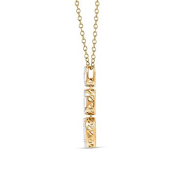 Heirloom Treasures Sterling Silver 1/3 Carat T.W. Lab-Grown Diamond Pendant Necklace