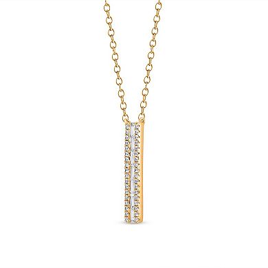 Heirloom Treasures Sterling Silver Lab-Grown Diamond Pendant Necklace