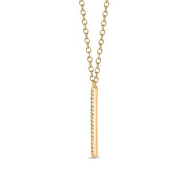 Heirloom Treasures Sterling Silver Lab-Grown Diamond Pendant Necklace