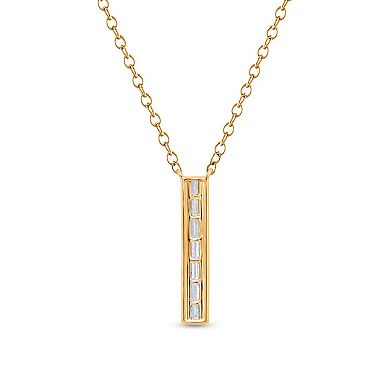 Heirloom Treasures Sterling Silver Lab-Grown Diamond Pendant Necklace