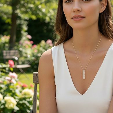 Heirloom Treasures Sterling Silver Lab-Grown Diamond Pendant Necklace