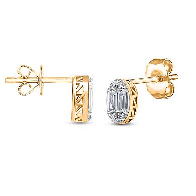 Heirloom Treasures Sterling Silver 5/8 Carat T.W. Lab-Grown Diamond Stud Earrings