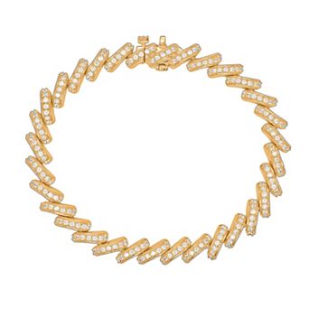 Heirloom Treasures Gold Tone Over Silver 2 Carat T.W. Lab-Grown Diamond Bracelet