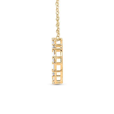 Heirloom Treasures Sterling Silver 1/4 Carat T.W. Lab-Grown Diamond Circle Pendant Necklace
