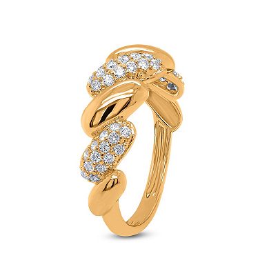 Heirloom Treasures Sterling Silver 3/8 Carat T.W. Lab-Grown Diamond Ring