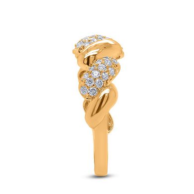 Heirloom Treasures Sterling Silver 3/8 Carat T.W. Lab-Grown Diamond Ring