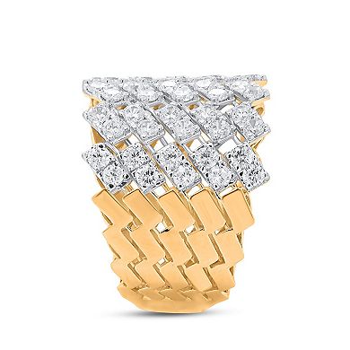 Heirloom Treasures Sterling Silver 2-1/2 Carat T.W. Lab-Grown Diamond Ring