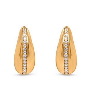 Heirloom Treasures Sterling Silver 1/2 Carat T.W. Lab-Grown Diamond Hoop Earrings