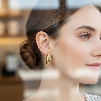 Heirloom Treasures Sterling Silver 1/2 Carat T.W. Lab-Grown Diamond Hoop Earrings