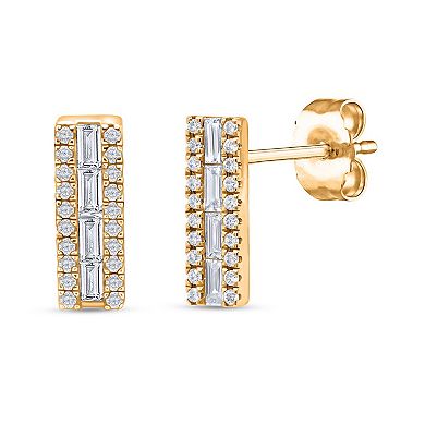Heirloom Treasures Sterling Silver 3/8 Carat T.W. Lab-Grown Diamond Drop Earrings