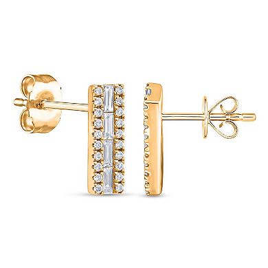 Heirloom Treasures Sterling Silver 3/8 Carat T.W. Lab-Grown Diamond Drop Earrings