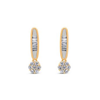Heirloom Treasures Sterling Silver 1/3 Carat T.W. Lab-Grown Diamond Drop Earrings