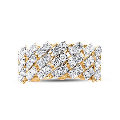 Heirloom Treasures Sterling Silver 1-1/2 Carat T.W. Lab-Grown Diamond Ring