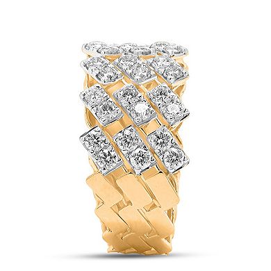 Heirloom Treasures Sterling Silver 1-1/2 Carat T.W. Lab-Grown Diamond Ring