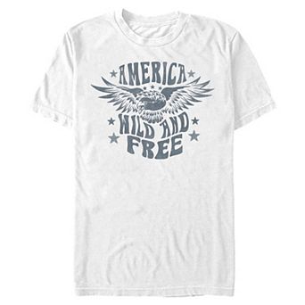 Big & Tall America Wild And Free Graphic Tee