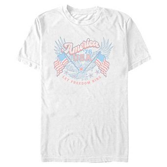 Big & Tall USA Let Freedom Ring Graphic Tee