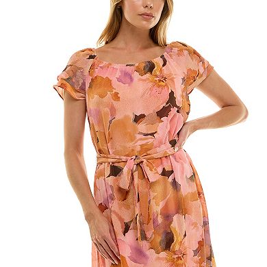 Women's Luxology Tie Waist Midi Dress