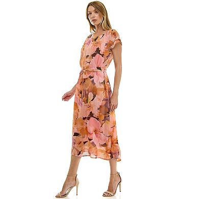 Women's Luxology Tie Waist Midi Dress