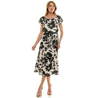 Women's Luxology Tie Waist Midi Dress