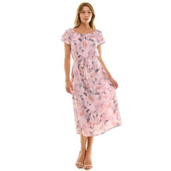 Women's Luxology Tie Waist Midi Dress