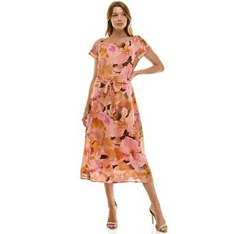Women's Luxology Tie Waist Midi Dress