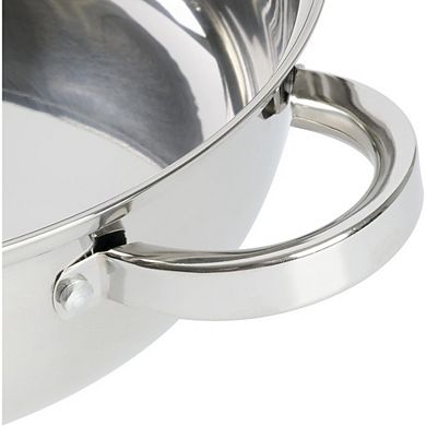 Great Ambitions 11" Stainless Steel Nonstick Fry Pan with Steamer & Lid