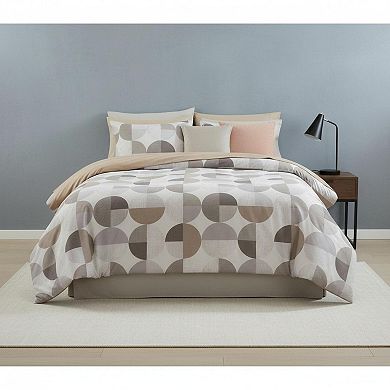 9-Piece Bed in a Bag Comforter Set Ultra-Soft Microfiber with Side Pockets All Seasons Bedding