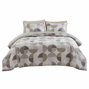9 pc Bed in a Bag Comforter Set Ultra-Soft Microfiber with Side Pockets All Seasons Bedding