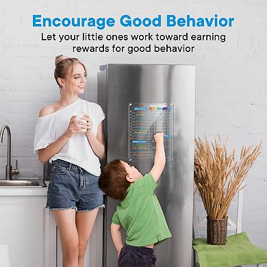 2-Pack Magnetic Chore Chart 12"x16" Dry Erase Board Daily Weekly To Do List