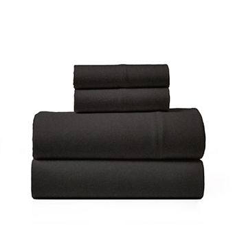 King Jersey Sheet Set 4 pc Cotton Blend All Season Deep Pocket Soft Cozy Stretchy