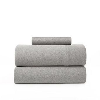 King Jersey Sheet Set 4 pc Cotton Blend All Season Deep Pocket Soft Cozy Stretchy
