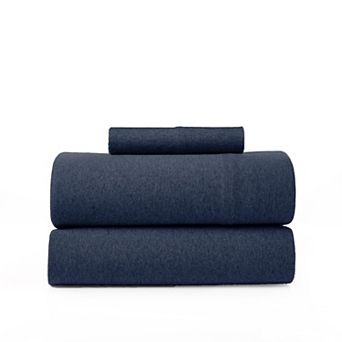 King Jersey Sheet Set 4 pc Cotton Blend All Season Deep Pocket Soft Cozy Stretchy