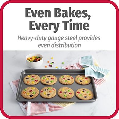 Nonstick Baking Sheet Set, 3-Pack Carbon Steel Cookie & Bakeware Pans