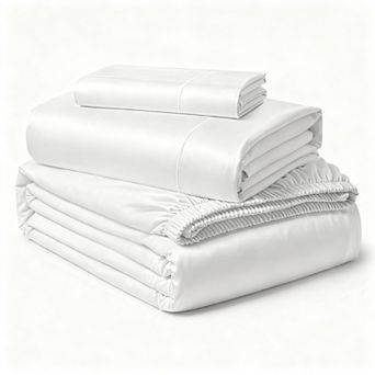 Egyptian Cotton Sheet Set California King Deep Pocket Soft Breathable Durable Oeko Tex Certified