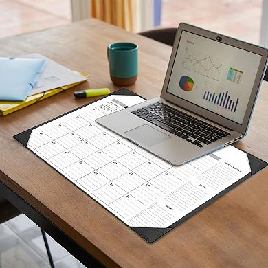 Desk Calendar 2026-2027 With Mat - 22" X 17" Large Pad 18 Months Desktop Monthly