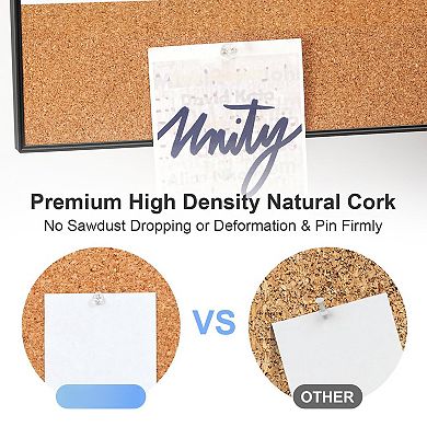 Dry Erase Calendar Cork Board Wall 36"x24" Magnetic Monthly Frame