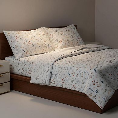 Queen Size Extra Deep Pocket Sheet Set 4-Piece Microfiber Soft Breathable Wrinkle-Free
