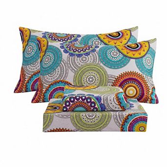 Queen Size Extra Deep Pocket Sheet Set 4 pc Microfiber Soft Breathable Wrinkle-Free