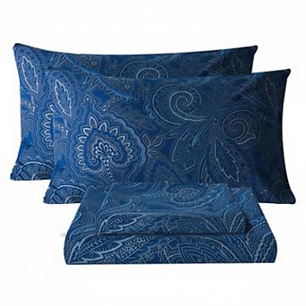 Queen Size Extra Deep Pocket Sheet Set 4 pc Microfiber Soft Breathable Wrinkle-Free