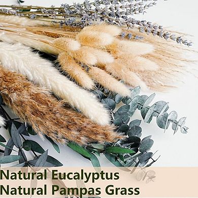 Lavender & Eucalyptus Dried Flowers, Boho Rustic Home & Wedding Decor