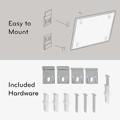 Magnetic 4-in-1 Calendar Whiteboard 24"x18" Aluminum Frame Weekly Monthly Planner Cork Strip