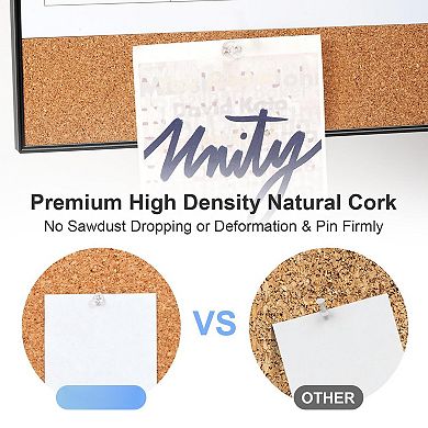 Dry Erase Calendar Cork Board Wall 24"x18" Magnetic Monthly Planner