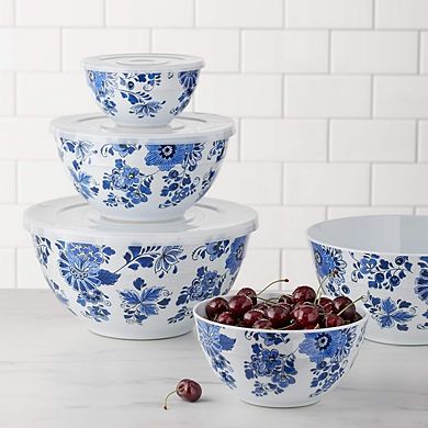 Mixing Bowl Set, 5-Piece, With Lids, Non-Slip, Dishwasher Safe