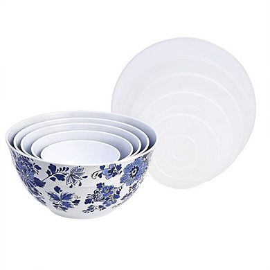 Mixing Bowl Set, 5-Piece, With Lids, Non-Slip, Dishwasher Safe
