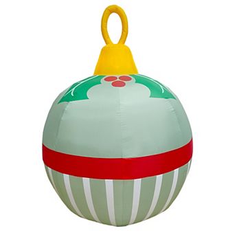St. Nicholas Square® LED Oversized Ornament Inflatable Outdoor Decor